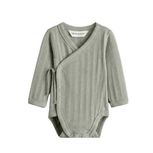 Organic Cotton Bodysuit - Sage